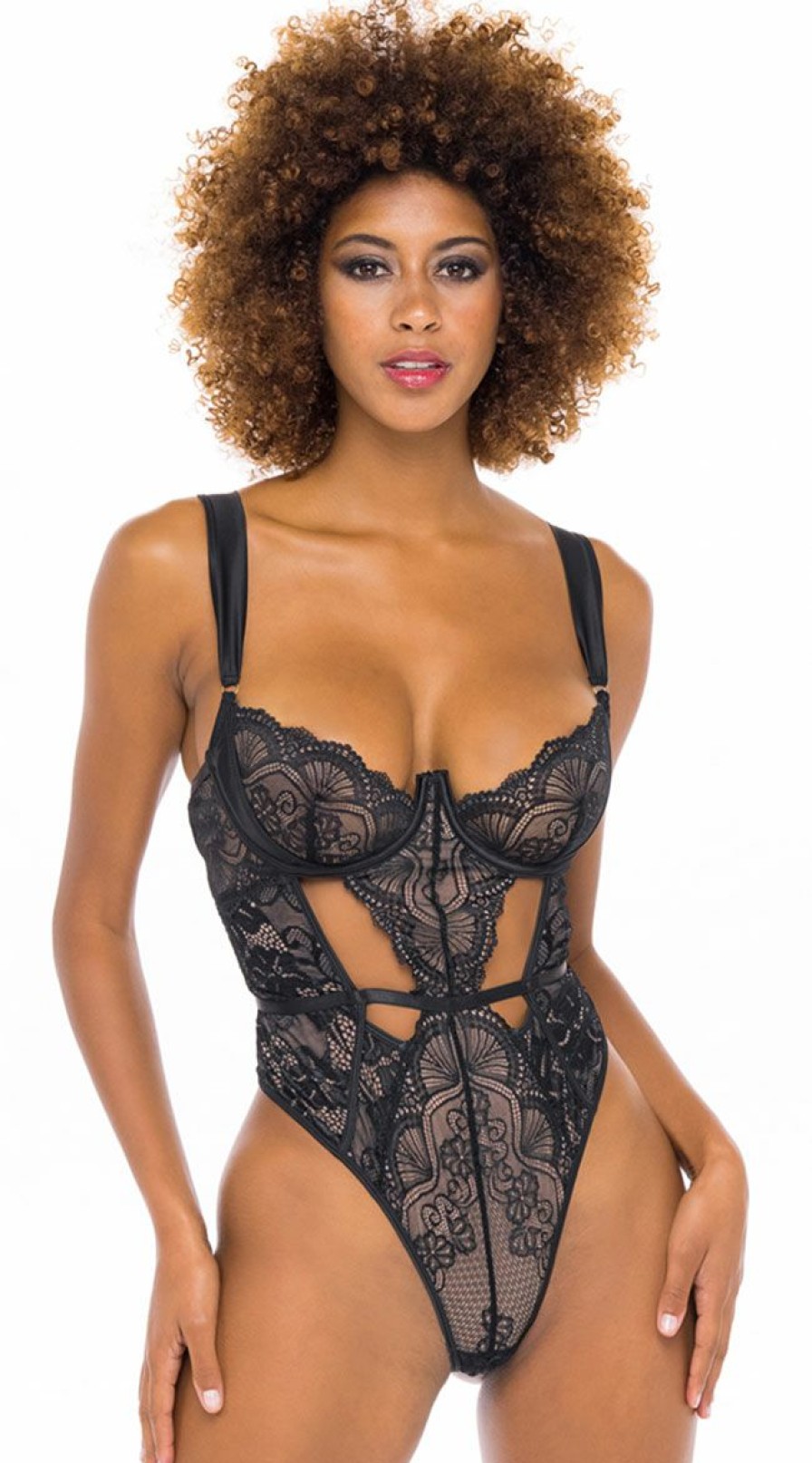 Teddies * | Oh La La Cheri Meant To Be Lace Teddy