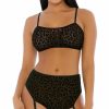 Garter-Lingerie * | Forplay Lustful Leopard High Waist Bra Set