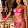 Garter-Lingerie * | Roma Trading Secrets Bra Set