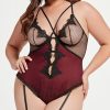 Ultra-Sexy-Lingerie * | Seven 'Til Midnight Plus Size Vintage Lover Teddy