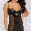 Garter-Lingerie * | Dreamgirl Putting On The Glitz Chemise