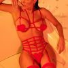 Garter-Lingerie * | Yandy X Lana Rhoades All For Love Bra Set Red