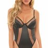 Teddies * | Oh La La Cheri Royale Sheer Illusion Teddy