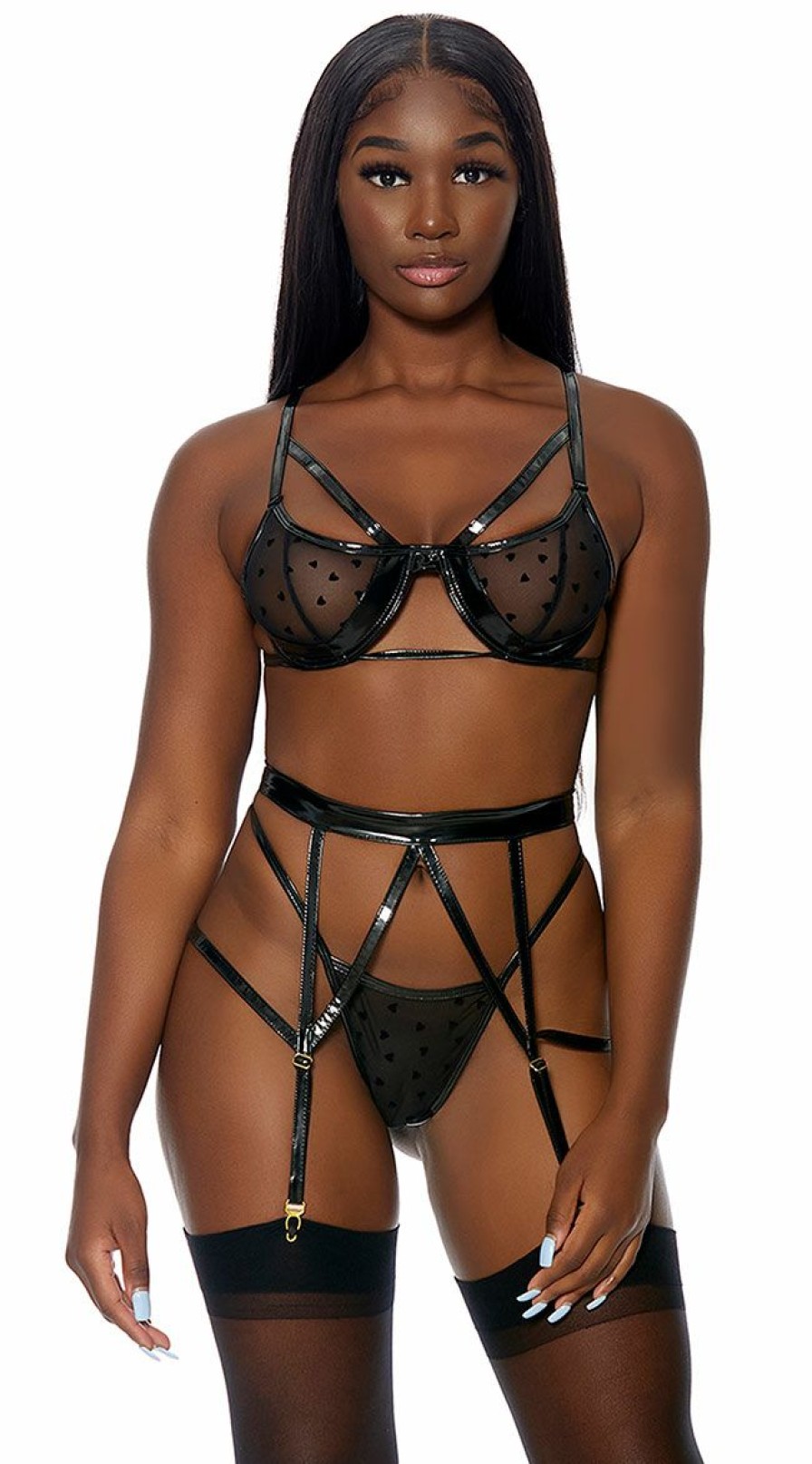 Garter-Lingerie * | Forplay Take To Heart Lingerie Set