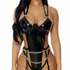 Garter-Lingerie * | Forplay Your Missing Link Teddy