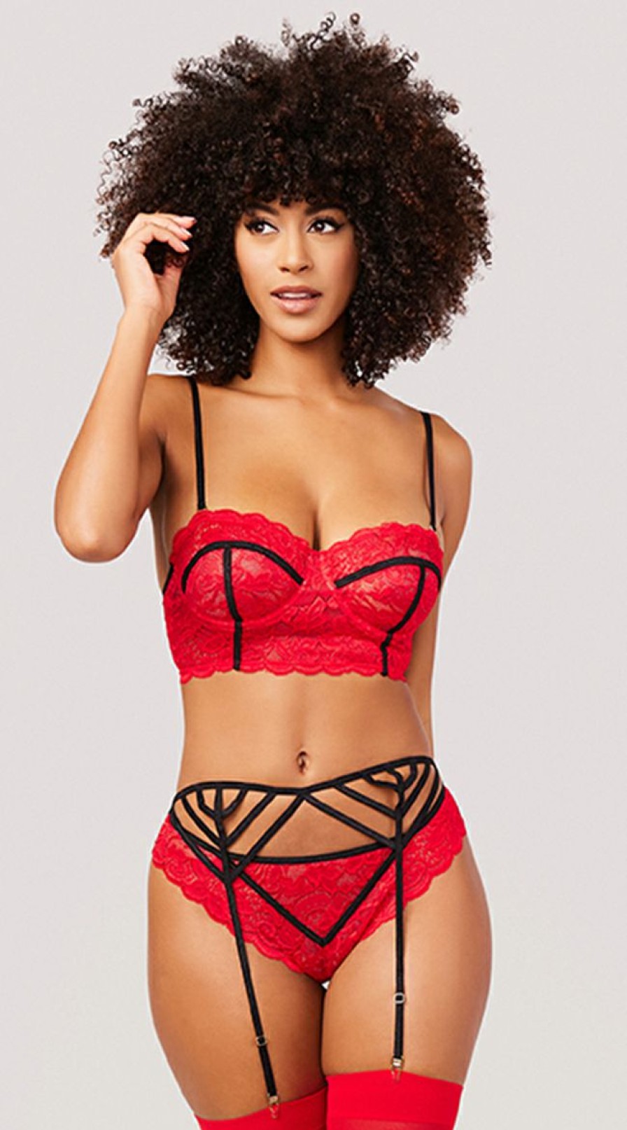 Garter-Lingerie * | Yandy What It'S Worth Bra Set