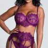 Garter-Lingerie * | Yandy Everlasting Eyelash Lace Bra Set