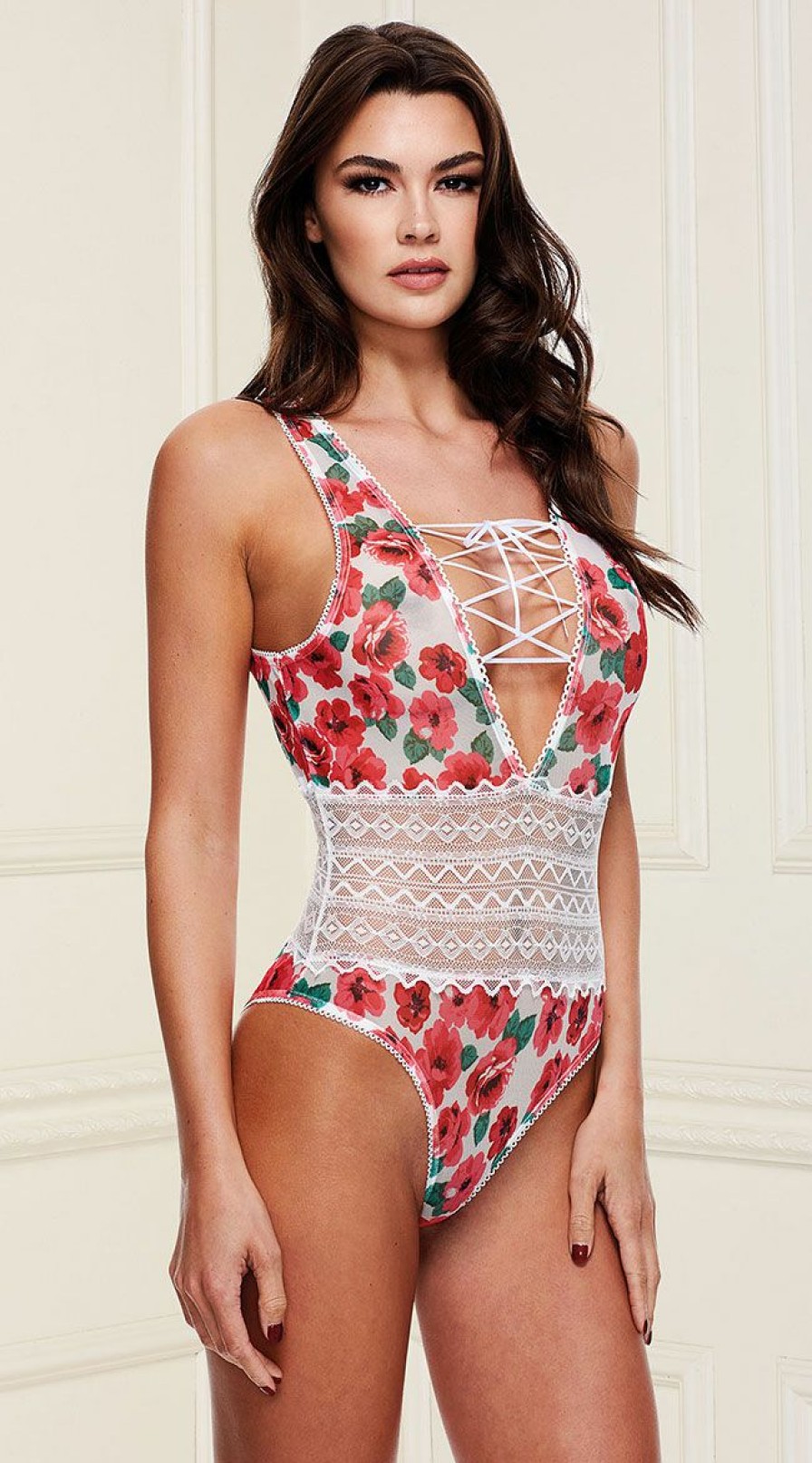 Teddies * | Baci Full Bloom Floral Teddy