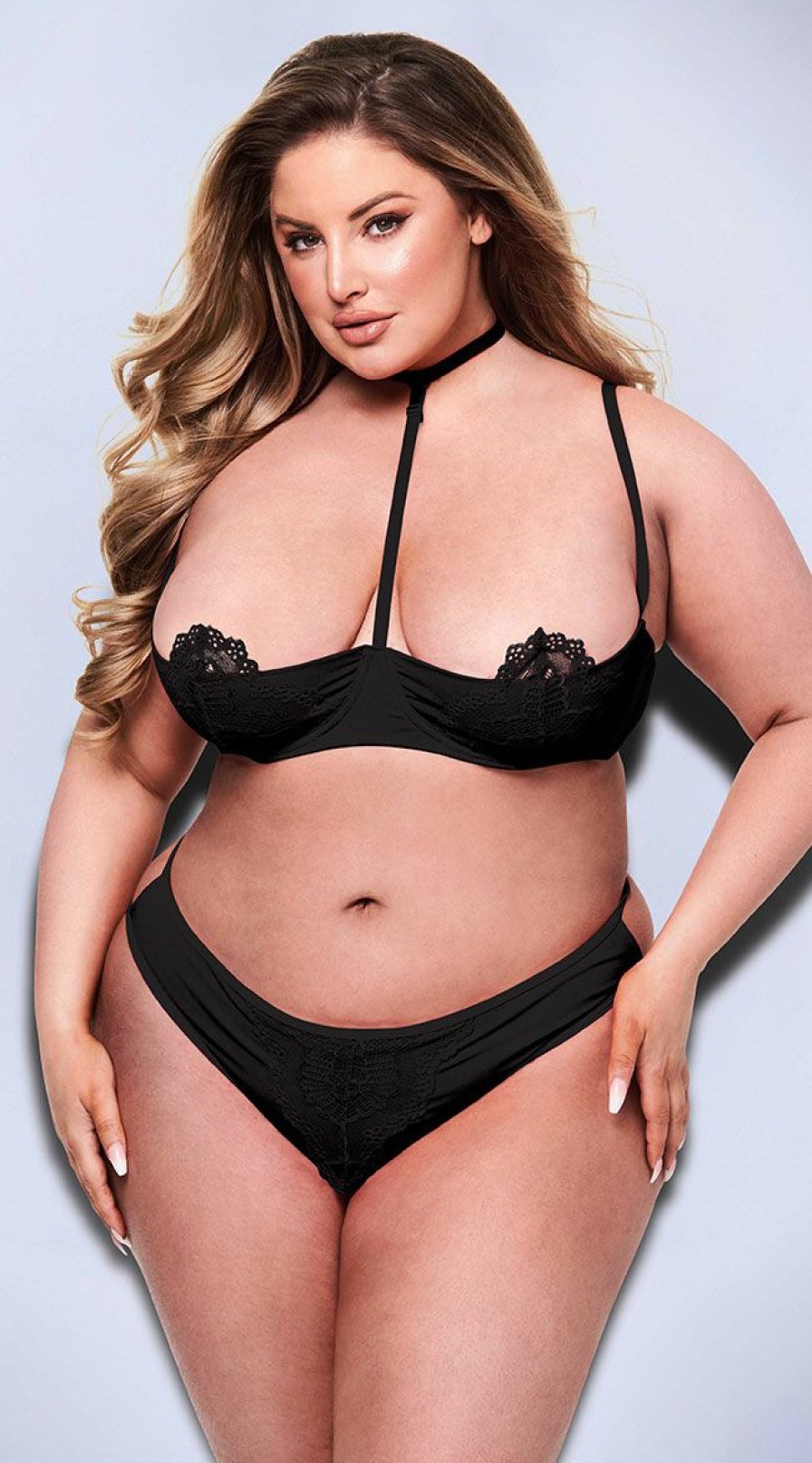 Ultra-Sexy-Lingerie * | Baci Plus Size Cup Runneth Over Bra Set