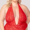 Ultra-Sexy-Lingerie * | Yandy Plus Size Open For You Crotchless Teddy